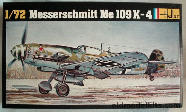 Heller 1/72 Messerschmitt Me-109K-4 (Bf-109K) - I/JG 77 or III/JG 3 1945, 229 plastic model kit